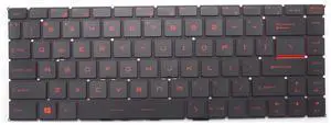 New Keyboard for MSI GF63 8RC GF63 8RD GF63 Thin 9SC 10UC 11UD MS-16R1 MS-16R4 GF65 Thin 9SD 9SE 10SD 10SE MS-16W1 MS-16W2 with Red Backlit US New Keyboard for MSI GF63 8RC GF63 8RD GF63 Thin 9SC 10UC 11UD MS-16R1 MS-16R4 GF65 Thin 9SD 9SE 10SD 10SE MS-16W1 MS-16W2 with Red Backlit US