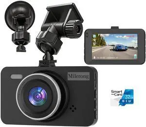 Dash Cam Front Car Camera, FHD 1080P Dashcam for Cars, Dash Camera with 32G SD Card, 24 Hours Parking Monitor, Night Vision, Loop Recording, G-Sensor, 3'' IPS Screen, 170Wide Angle Dash Cam Front Car Camera, FHD 1080P Dashcam for Cars, Dash Camera with 32G SD Card, 24 Hours Parking Monitor, Night Vision, Loop Recording, G-Sensor, 3'' IPS Screen, 170Wide Angle