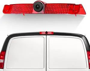 Camecho Top Rear Backup Camera Rear View Compatible for Chevy Express Van/GMC Savana Van 2003-2017 Van Truck AHD IR Night Vision Waterproof Roof Mount Reversing Brake Light Parking Assist Replaces Camecho Top Rear Backup Camera Rear View Compatible for Chevy Express Van/GMC Savana Van 2003-2017 Van Truck AHD IR Night Vision Waterproof Roof Mount Reversing Brake Light Parking Assist Replaces