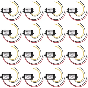 Weewooday 8 Pieces Direct Current Converter 12v to 5v 3a 15w Power Adapter Weewooday 8 Pieces Direct Current Converter 12v to 5v 3a 15w Power Adapter