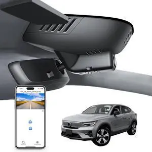 Mangoal 4K Dash Cam Custom for Volvo C40 2022 2023 2024, Integrated OEM Look, UHD 2160P Video, WiFi & App, Loop Recording, Easy to Install, 64GB Card Mangoal 4K Dash Cam Custom for Volvo C40 2022 2023 2024, Integrated OEM Look, UHD 2160P Video, WiFi & App, Loop Recording, Easy to Install, 64GB Card
