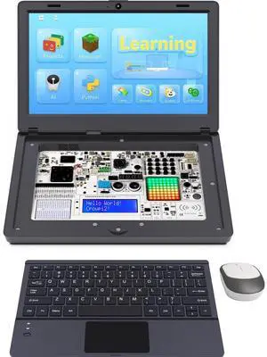 ELECROW for Raspberry Pi 5 8GB Kit, with Pi 5 8GB Single Board Computer, Crowpi2 - All in One Kit for Raspberry Pi Laptop with 11.6inch Display (8GB RAM) ELECROW for Raspberry Pi 5 8GB Kit, with Pi 5 8GB Single Board Computer, Crowpi2 - All in One Kit for Raspberry Pi Laptop with 11.6inch Display (8GB RAM)