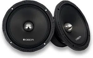 Orion XTR XTX852 High Efficiency 8 Mid-Range Bullet Loudspeakers, 1600W Max Power, 400W RMS, 2 Ohm, 2 Voice Coil - Pro Car Audio Stereo, Midrange Speakers (Pair) Orion XTR XTX852 High Efficiency 8 Mid-Range Bullet Loudspeakers, 1600W Max Power, 400W RMS, 2 Ohm, 2 Voice Coil - Pro Car Audio Stereo, Midrange Speakers (Pair)