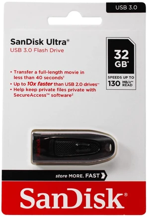 SanDisk Cruzer Ultra 32GB USB 3.0 Flash Drive SDCZ48-032G-U46 up to 100MB/s (Pack of 2) SanDisk Cruzer Ultra 32GB USB 3.0 Flash Drive SDCZ48-032G-U46 up to 100MB/s (Pack of 2)