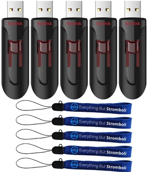 SanDisk USB Type-A Glide 64GB Flash Drive 5 Pack Up to 100MB/s Read Speed SanDisk USB Type-A Glide 64GB Flash Drive 5 Pack Up to 100MB/s Read Speed