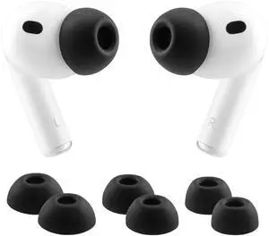 NANLANFAN Memory Foam Ear Tips for AirPods Pro 3rd Generation 2025, Ultimate Comfort, Replacement Ear Tips for AirPods Pro 3 Earbuds, 3 Pairs (Black, SML) NANLANFAN Memory Foam Ear Tips for AirPods Pro 3rd Generation 2025, Ultimate Comfort, Replacement Ear Tips for AirPods Pro 3 Earbuds, 3 Pairs (Black, SML)