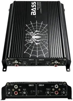 TANVSO 1200W 4 Channel Car Amplifier, Class D Full Range Car Audio Amp, 2-4 Ohm Stable Bridgeable 4 Channel Amp with HPF/LPF Crossover, Compact Car Stereo Amplifier for Speakers & Subwoofers TANVSO 1200W 4 Channel Car Amplifier, Class D Full Range Car Audio Amp, 2-4 Ohm Stable Bridgeable 4 Channel Amp with HPF/LPF Crossover, Compact Car Stereo Amplifier for Speakers & Subwoofers