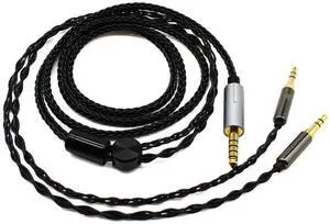 Youkamoo 4.4mm Balanced Replacement Upgrade Cable Compatible with Hifiman Sundara, Ananda, Arya, HE400SE, HE4XX, HE-400i, Edition XS Headphones Dual 3.5mm Male Silver Plated Braided 8.5ft/2.6m Youkamoo 4.4mm Balanced Replacement Upgrade Cable Compatible with Hifiman Sundara, Ananda, Arya, HE400SE, HE4XX, HE-400i, Edition XS Headphones Dual 3.5mm Male Silver Plated Braided 8.5ft/2.6m