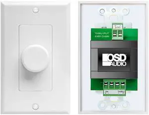 OSD Audio 70V Mono 50W in-Wall Volume Control Unique Thru-Put Easy Daisy Chain Install (White, Almond, Bone) MVC50 OSD Audio 70V Mono 50W in-Wall Volume Control Unique Thru-Put Easy Daisy Chain Install (White, Almond, Bone) MVC50
