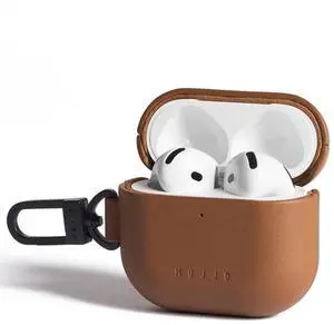 Mujjo Echelon Leather Case for AirPods (4th Gen) - Wireless Charging Compatible - Durable & Luxurious Design - Secure Fit - Premium Leather - Tan Mujjo Echelon Leather Case for AirPods (4th Gen) - Wireless Charging Compatible - Durable & Luxurious Design - Secure Fit - Premium Leather - Tan
