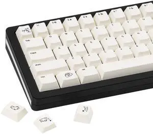 TICKTYYPE Cream White Puppy PBT Keycaps Cherry Profile 5-Sided Dye-Sublimation Cute Animal Keycap Set 138 Keys for 60%/65%/75%/80%/100% Mechanical Keyboard TICKTYYPE Cream White Puppy PBT Keycaps Cherry Profile 5-Sided Dye-Sublimation Cute Animal Keycap Set 138 Keys for 60%/65%/75%/80%/100% Mechanical Keyboard