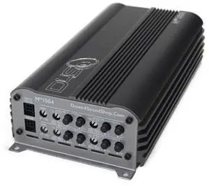 Down4Sound MM1004 Mini Maxx Gray 700W RMS Mini 4-Channel Car Audio Amplifier Down4Sound MM1004 Mini Maxx Gray 700W RMS Mini 4-Channel Car Audio Amplifier