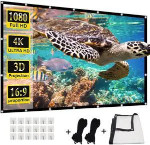Projector Screen,HUANYINGBJB 4K 16:9 HD Rear Front Projector Screens Foldable Projection Screen Double-Sided Portable Outdoor Indoor Projectors Screen for Movie Home Theater (200 inches) Projector Screen,HUANYINGBJB 4K 16:9 HD Rear Front Projector Screens Foldable Projection Screen Double-Sided Portable Outdoor Indoor Projectors Screen for Movie Home Theater (200 inches)