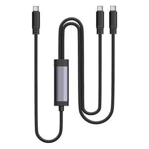 LDLDCHI 4FT 2-in-1 USB C to USB C Fast Charging Cable, 100W Max Braided Charger Cord Compatible with iPhone 16/15/14, Android Phones, MacBook Air/Pro and More(Black) LDLDCHI 4FT 2-in-1 USB C to USB C Fast Charging Cable, 100W Max Braided Charger Cord Compatible with iPhone 16/15/14, Android Phones, MacBook Air/Pro and More(Black)