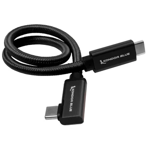 KONDOR BLUE ^^ 12 Inch Straight to Right USB-C Cable for SSD Recording & Charging ^^ 8K Data, 100W PD, 10Gbps USB 3.1/3.2 Gen 2 for Cameras, Monitors, iPhone 17/16/15, Tablets & More ^^ Black KONDOR BLUE ^^ 12 Inch Straight to Right USB-C Cable for SSD Recording & Charging ^^ 8K Data, 100W PD, 10Gbps USB 3.1/3.2 Gen 2 for Cameras, Monitors, iPhone 17/16/15, Tablets & More ^^ Black