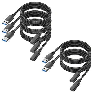 URELEGAN USB C Female to USB Male Cable 5FT 5-Pack,10Gbps USB A to USB C Extension Cable,USB 3.2 GEN 2 Data Transfer,60W Safe Charging USBA to C Adapter Cord for USB 2.0/3.0 Laptop,PC,U Disk,Charger URELEGAN USB C Female to USB Male Cable 5FT 5-Pack,10Gbps USB A to USB C Extension Cable,USB 3.2 GEN 2 Data Transfer,60W Safe Charging USBA to C Adapter Cord for USB 2.0/3.0 Laptop,PC,U Disk,Charger