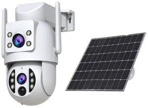 JOOAN 3MP Wireless Solar Security Camera, IPX6 Weatherproof, Two-Way Voice Call, E-Zoom Support, Smart Motion Detection and Alarm, Long-Lasting Rechargeable Battery, 2.4G WiFi Connection JOOAN 3MP Wireless Solar Security Camera, IPX6 Weatherproof, Two-Way Voice Call, E-Zoom Support, Smart Motion Detection and Alarm, Long-Lasting Rechargeable Battery, 2.4G WiFi Connection