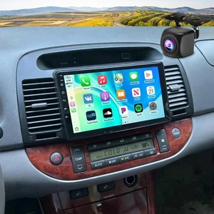 4G+64G Car Stereo for Toyota Camry 2000-2006 with Carplay Android Auto Double Din Radio w/9 Inch HD Touch Screen Bluetooth EQ GPS Navi WiFi FM/RDS Mirror Link SWC Backup Camera Mic 4G+64G Car Stereo for Toyota Camry 2000-2006 with Carplay Android Auto Double Din Radio w/9 Inch HD Touch Screen Bluetooth EQ GPS Navi WiFi FM/RDS Mirror Link SWC Backup Camera Mic