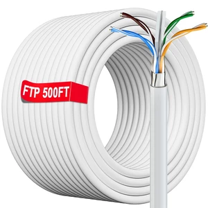 Cat 6 Ethernet Cable 500ft Shielded (30 RJ45), Outdoor&Indoor, High Speed Cat 6 Ethernet Cable 500ft Shielded (30 RJ45), Outdoor&Indoor, High Speed