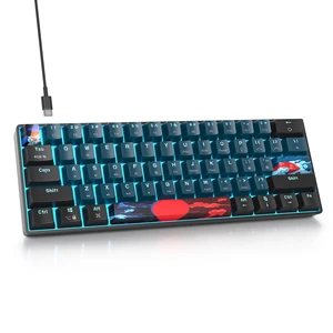 surmen 60% Mechanical Gaming Keyboard,RGB Compact Wired Keyboard 60 Percent Backlight Anti-ghosting for Windows Laptop PC (61 Monster) surmen 60% Mechanical Gaming Keyboard,RGB Compact Wired Keyboard 60 Percent Backlight Anti-ghosting for Windows Laptop PC (61 Monster)