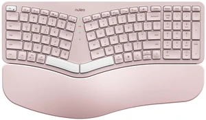 Nulea RT05 Wireless Ergonomic Keyboard, Split Keyboard with Wrist Rest, USB-C Charging, 7-Color Backlight, Natural Typing, Bluetooth and USB Connectivity, Compatible with Windows/Mac(Pink) Nulea RT05 Wireless Ergonomic Keyboard, Split Keyboard with Wrist Rest, USB-C Charging, 7-Color Backlight, Natural Typing, Bluetooth and USB Connectivity, Compatible with Windows/Mac(Pink)