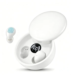 Invisible Sleep Earbuds, Mini Wireless Bluetooth Earbuds for Side Sleepers, Ultra-Light Ergonomic Design, Smart Touch Control, Auto Pairing, IPX5 Waterproof, Deep Bass Stereo HeadphonesDeep Whi Invisible Sleep Earbuds, Mini Wireless Bluetooth Earbuds for Side Sleepers, Ultra-Light Ergonomic Design, Smart Touch Control, Auto Pairing, IPX5 Waterproof, Deep Bass Stereo HeadphonesDeep Whi