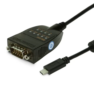 Gearmo USB-C to RS-232 Serial Adapter, FTDI Chip, LED Indicators, High-Speed Data Transfer, Supports Windows 11/10/8/7 - Mac - Linux, 16in Cable Gearmo USB-C to RS-232 Serial Adapter, FTDI Chip, LED Indicators, High-Speed Data Transfer, Supports Windows 11/10/8/7 - Mac - Linux, 16in Cable