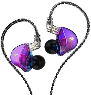 KASOTT QKZ ZXT in Ear Monitor Headphones, Wired Earphones Stereo Bass, HiFi Wired Earbuds, Dynamic Dual Driver Gaming Earbuds with Detachable Cable for Musicians, Singer (Purple) KASOTT QKZ ZXT in Ear Monitor Headphones, Wired Earphones Stereo Bass, HiFi Wired Earbuds, Dynamic Dual Driver Gaming Earbuds with Detachable Cable for Musicians, Singer (Purple)