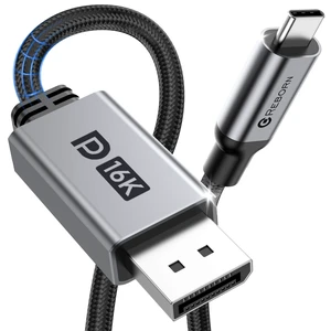 Reborn USB C to DisplayPort 2.1 Cable 16K, 80Gbps Uni-Directional 10FT Reborn USB C to DisplayPort 2.1 Cable 16K, 80Gbps Uni-Directional 10FT