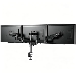 FORGING MOUNT Triple Monitor Mount for 13 to 32 inch Screens, Adjustable 3 Monitor Desk Mount, Triple Monitor Stand with Swivel, Tilt, Rotation, Clamp & Grommet Kit FORGING MOUNT Triple Monitor Mount for 13 to 32 inch Screens, Adjustable 3 Monitor Desk Mount, Triple Monitor Stand with Swivel, Tilt, Rotation, Clamp & Grommet Kit