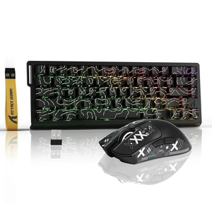 ATTACK SHARK X68HE PRO Rapid Trigger Wireless Gaming Keyboard and X11 Mouse, 8K Polling Rate,Hall Effect Magnetic Switch Keyboard, Tri-Mode Mouse with Magnetic Charging Dock, 22000 DPI for PC M ATTACK SHARK X68HE PRO Rapid Trigger Wireless Gaming Keyboard and X11 Mouse, 8K Polling Rate,Hall Effect Magnetic Switch Keyboard, Tri-Mode Mouse with Magnetic Charging Dock, 22000 DPI for PC M