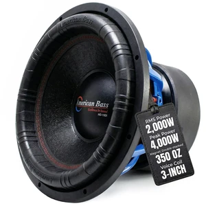 American Bass HD 15 Inch Car Subwoofer 2 Ohm 4000 Max Watts - High Power Subwoofer Speaker with Deep Bass Performance, Premium Audio Upgrade for Cars, Trucks, and SUVs, Durable 15" Subwoofers American Bass HD 15 Inch Car Subwoofer 2 Ohm 4000 Max Watts - High Power Subwoofer Speaker with Deep Bass Performance, Premium Audio Upgrade for Cars, Trucks, and SUVs, Durable 15" Subwoofers