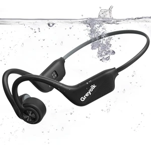 GREYOLK Swimming Headphones, IP68 Waterproof Bone Conduction Headphones, Bluetooth 5.4 Sport Open Earphones with MP3 Mode 32GB Memory, Wireless Swimming Headphone Underwater for Running, Cyclin GREYOLK Swimming Headphones, IP68 Waterproof Bone Conduction Headphones, Bluetooth 5.4 Sport Open Earphones with MP3 Mode 32GB Memory, Wireless Swimming Headphone Underwater for Running, Cyclin