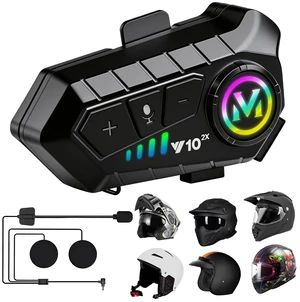SAMDO Motorcycle Helmet Bluetooth Intercom Headset, IPX6 Outdoor Wireless 300M Two-Way Headphones Hands Free, Hi-Fi Sound Music Player, Answer Automatically SAMDO Motorcycle Helmet Bluetooth Intercom Headset, IPX6 Outdoor Wireless 300M Two-Way Headphones Hands Free, Hi-Fi Sound Music Player, Answer Automatically