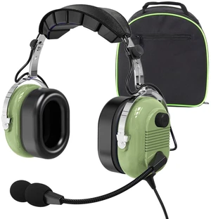 WODASEN Aviation Pilot Headset for Students Flight School Passive Noise Canceling Aircraft Headphones with Boom Mic Volume Control Dual GA Plugs 24db Mono and Stereo Compatibility (Light-Green) WODASEN Aviation Pilot Headset for Students Flight School Passive Noise Canceling Aircraft Headphones with Boom Mic Volume Control Dual GA Plugs 24db Mono and Stereo Compatibility (Light-Green)