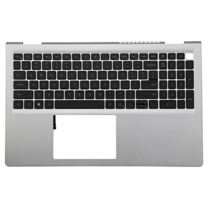 BestParts Silver Palmrest Top Cover with Backlit Keyboard Assembly - G8XT0 BestParts Silver Palmrest Top Cover with Backlit Keyboard Assembly - G8XT0
