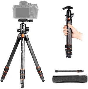 BESENFOTO 59'' Carbon Fiber Tripod Lightweight Compact for Camera Phone BESENFOTO 59'' Carbon Fiber Tripod Lightweight Compact for Camera Phone
