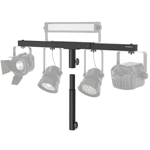 NiuNyuNeu DJ Light Stand T-Bar Cross Bar with Extended Pole Mount, Single NiuNyuNeu DJ Light Stand T-Bar Cross Bar with Extended Pole Mount, Single