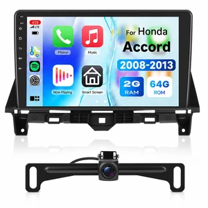 2G+64G Car Radio for Honda Accord 8th 2008-2013 with License Plate Rear Cam 2G+64G Car Radio for Honda Accord 8th 2008-2013 with License Plate Rear Cam