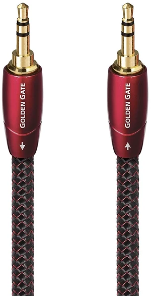 AudioQuest Golden Gate .6m (1.96 ft.) 3.5mm to 3.5mm Analog Audio Interconnect Cable AudioQuest Golden Gate .6m (1.96 ft.) 3.5mm to 3.5mm Analog Audio Interconnect Cable