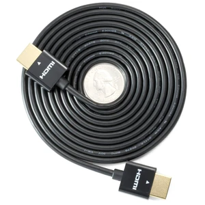NTW High Performance Ultra Slim HDMI Cable (16.5ft) Premium High Speed Ultra Thin HDMI Cable with RedMere Technology, 1080p, 4K HDR, 10.2Gbps, 36AWG - Black - NHDMI4S-05M/36C NTW High Performance Ultra Slim HDMI Cable (16.5ft) Premium High Speed Ultra Thin HDMI Cable with RedMere Technology, 1080p, 4K HDR, 10.2Gbps, 36AWG - Black - NHDMI4S-05M/36C
