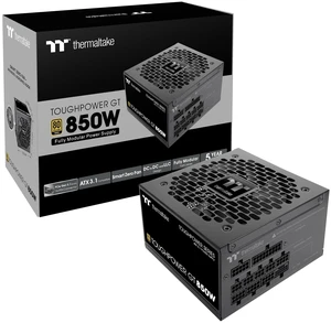 Thermaltake Toughpower GT 850W ATX 3.1 Standard Power Supply; 80 Plus Gold Efficiency; Smart Zero Fan; Native 450W PCIe 5.1 Connector; PS-TPT-0850FNFAGU-3; 5 Year Warranty Thermaltake Toughpower GT 850W ATX 3.1 Standard Power Supply; 80 Plus Gold Efficiency; Smart Zero Fan; Native 450W PCIe 5.1 Connector; PS-TPT-0850FNFAGU-3; 5 Year Warranty