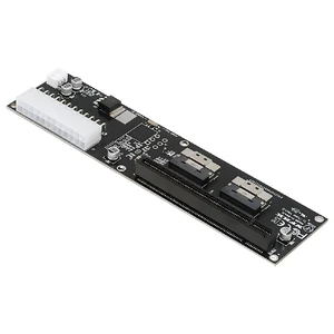 NFHK Dual Slimline 8X SFF-8654 74Pin VROC to PCIE PCI-Express 16x Adapter with ATX 24Pin Power Switch Port NFHK Dual Slimline 8X SFF-8654 74Pin VROC to PCIE PCI-Express 16x Adapter with ATX 24Pin Power Switch Port
