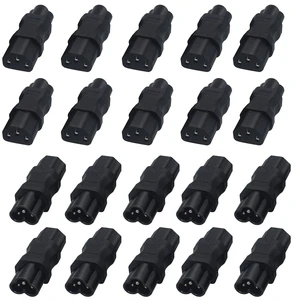TEWOXIN 20PCS IEC C6 Male to C13 Female Power Adapter TEWOXIN 20PCS IEC C6 Male to C13 Female Power Adapter