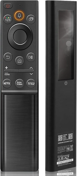 Solar Rechargeable Remote Control Replacement for Samsung Smart TVs BN59-01357A Neo QLED Frame Smart 4K 8K Ultra HD TV, Voice Function, USB-C Charging Solar Rechargeable Remote Control Replacement for Samsung Smart TVs BN59-01357A Neo QLED Frame Smart 4K 8K Ultra HD TV, Voice Function, USB-C Charging