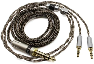 Youkamoo Silver Plated Braided Replacement Audio Upgrade Cable Compatible with Hifiman HE4XX, HE-400i Headphones, 6.35mm to Dual 3.5mm Over-Ear Headphone Cord Youkamoo Silver Plated Braided Replacement Audio Upgrade Cable Compatible with Hifiman HE4XX, HE-400i Headphones, 6.35mm to Dual 3.5mm Over-Ear Headphone Cord