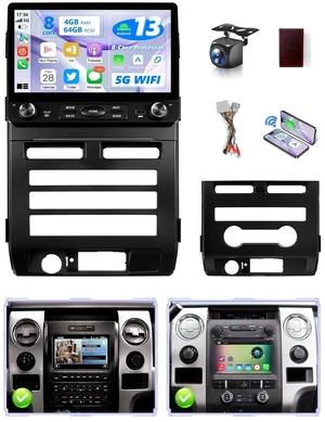 Wadpon 8Core Car Stereo for Ford F150 XL XLT STX 2009 2010 2011 2012 (10.2IN,8Core,4+64GB(Manual A/C & Auto A/C)) Wadpon 8Core Car Stereo for Ford F150 XL XLT STX 2009 2010 2011 2012 (10.2IN,8Core,4+64GB(Manual A/C & Auto A/C))