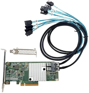 SXTAIGOOD 9300-8i SAS3008 YPCB-00424-1P2 HBA with 2*SFF-8643-SATA Cable SXTAIGOOD 9300-8i SAS3008 YPCB-00424-1P2 HBA with 2*SFF-8643-SATA Cable