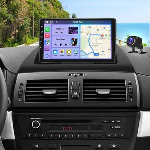 2+64G Double Din Car Radio for BMW X3 E83 2004-2012 with Wireless CarPlay and Android Auto, 9 Inch Touchscreen Android 14 Car Stereo Head Unit with Bluetooth GPS WiFi FM SWC Backup Camera 2+64G Double Din Car Radio for BMW X3 E83 2004-2012 with Wireless CarPlay and Android Auto, 9 Inch Touchscreen Android 14 Car Stereo Head Unit with Bluetooth GPS WiFi FM SWC Backup Camera
