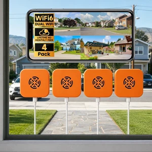 CEMANTA 3MP Window Camera, Indoor Cameras for Home Security-4Pack Orange CEMANTA 3MP Window Camera, Indoor Cameras for Home Security-4Pack Orange